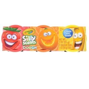 NEW Crayola Silly Scents Dough 2+ Red/Orange/Yellow